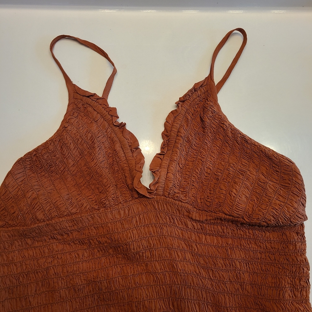 Anthropologie Halter Mini Dress With Back Cutout Summer Festival Size Medium - Picture 6 of 13